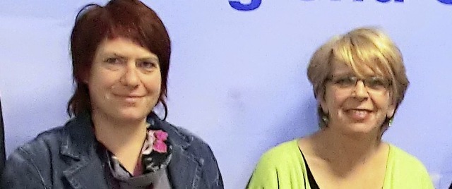 Katja Kppel (links) und Sabine Josef ...von Beruf und Familie eingesetzt hat.   | Foto: Agentur 01