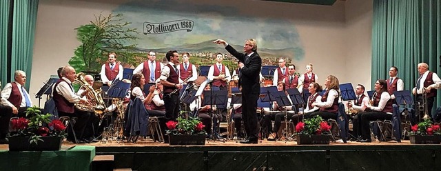 Der Musikverein Nollingen prsentierte sich bei seinem Jahreskonzert.   | Foto: Verein