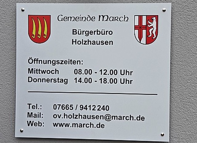 Das derzeit verwaiste Brgerbro in Holzhausen soll ab Mrz wieder ffnen.  | Foto: Manfred Frietsch