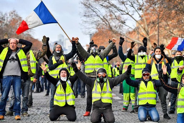 Gelbwesten in Frankreich &#8211; Ausdruck von Brgerwut  | Foto: dpa