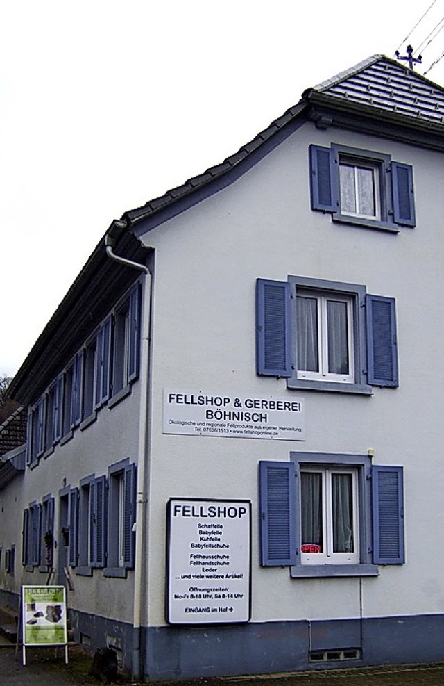 Der Fell-Shop ist seit 25 Jahren im Mnstertler Ortsteil Wasen prsent.   | Foto:   Mller