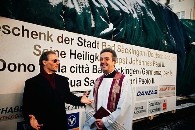 Heute vor 20 Jahren schenkte Bad Säckingen dem Papst einen Weihnachtsbaum