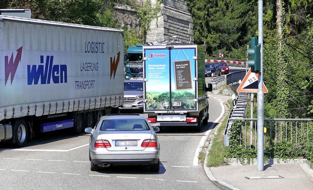 Bleibt die Autobahnabfahrt Hauenstein ein dauerhaftes Provisorium?   | Foto: Winfried Dietsche