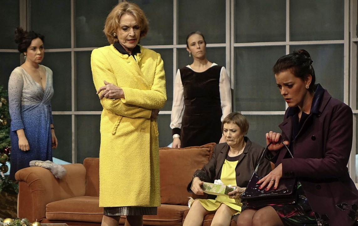 Szene aus dem Kriminalstck &#8222;Ach...en&#8220; im Frnbacher Theater Basel   | Foto: Roswitha Frey