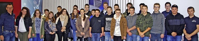 Die  Belle-Delegation mit Schlern der Stefan-Zweig-Realschule  | Foto: Uwe Lipp