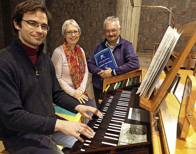 Freuen sich auf das besondere Konzert ... Merkert und Dirigent Klaus Kunzmann    | Foto: Frey