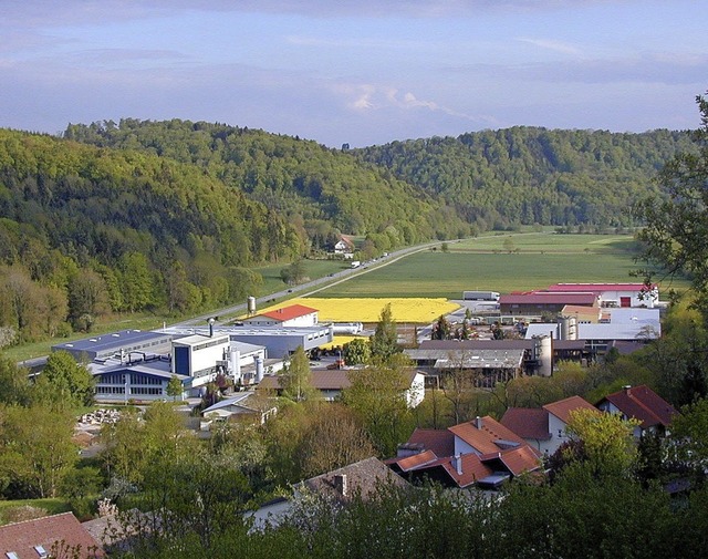 Blick auf das Gewerbegebiet Sulzfeld a... Motel fr Fernfahrer errichten will.   | Foto: Edelgard Bernauer