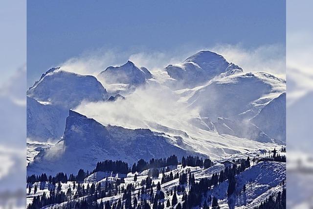 Fluchtpunkt: Les Gets und Mont Blanc
