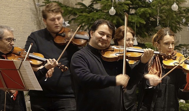 Das Kammerorchester Musica Antiqua Bas...e) in der Rheinfelder Christuskirche.   | Foto: Roswitha Frey