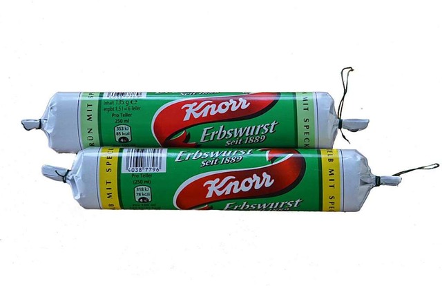 Die Erbswurst von Knorr hat eine lange.... Zuletzt fehlte jedoch die Nachfrage.  | Foto: Ren Zipperlen