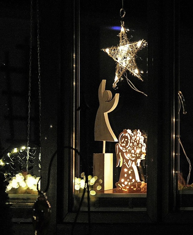 Das Adventsfenster von Isolde Scholl   | Foto: B. Schaller