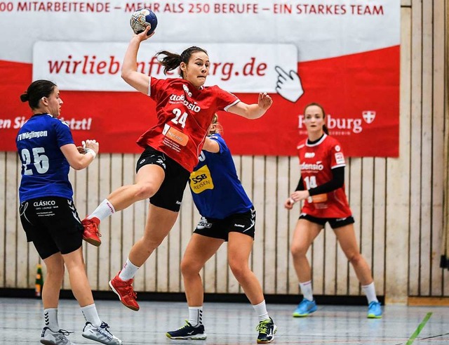 Elf Tore gegen Mglingen: Leonie Hartl von der HSG   | Foto: Patrick Seeger