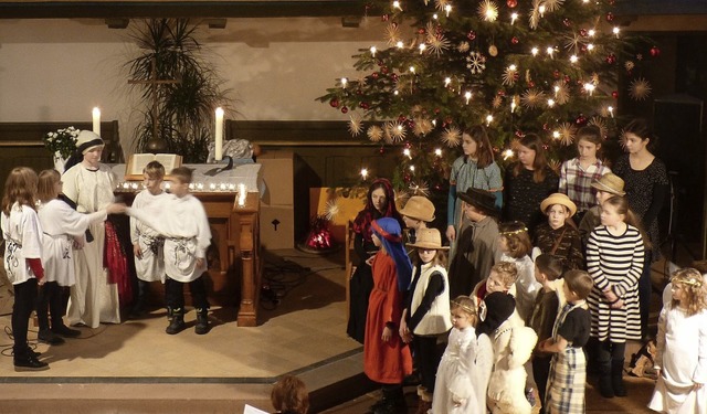 Mit einem Weihnachtsmusical begeistert...n der Christuskirche Efringen-Kirchen.  | Foto: Fiedler