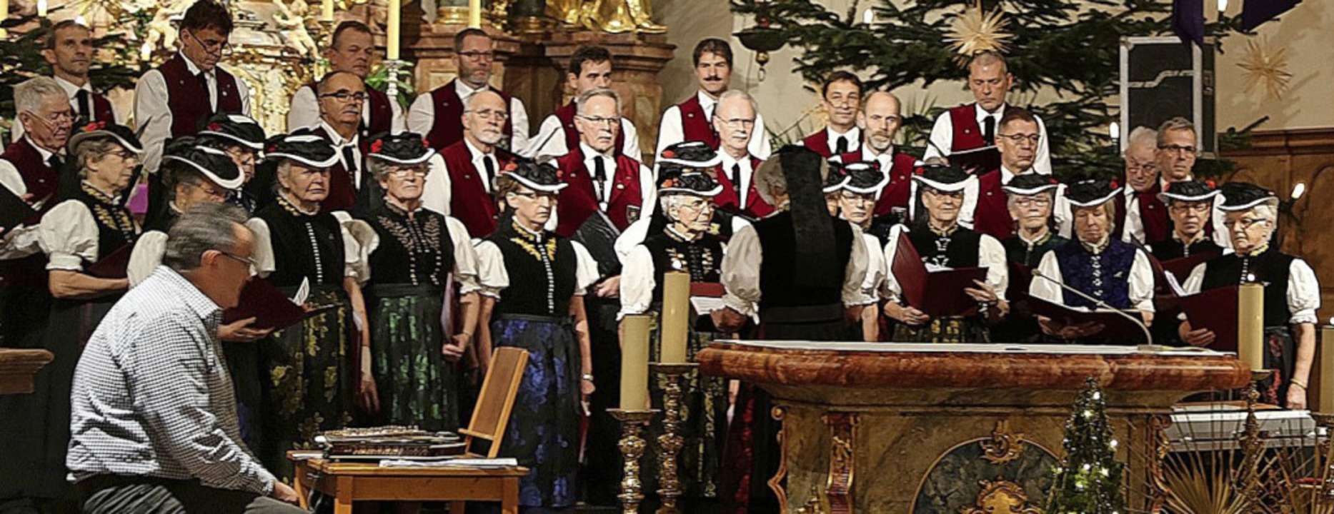 Singen und musizieren gemeinsam bei de...Landfrauenchor und Männergesangverein   | Foto: Heinrich Fehrenbach