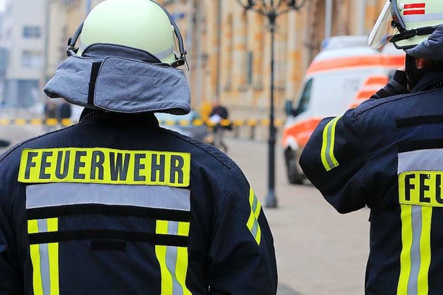 Die Feuerwehr rettete einen Mann in Schnau mit der Drehleiter (Symbol).  | Foto: dpa