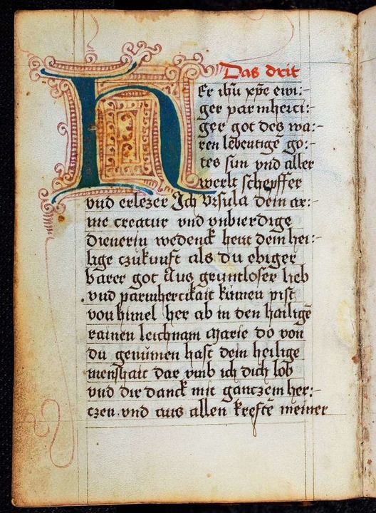 Die Handschrift 1500,20 der UB Freibur...g des 16. Jahrhunderts entstanden ist.  | Foto: UB Freiburg