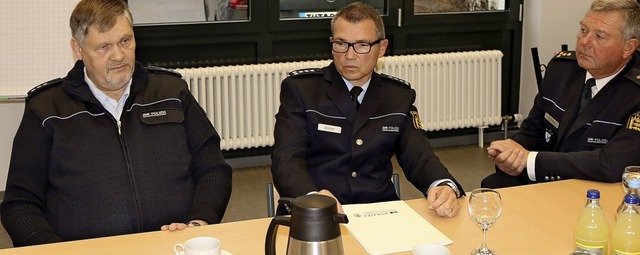 Ermittlungen im Bereich Internetkrimin...itte) und Polizeidirektor Ralf Thimm.   | Foto: Jens Wursthorn
