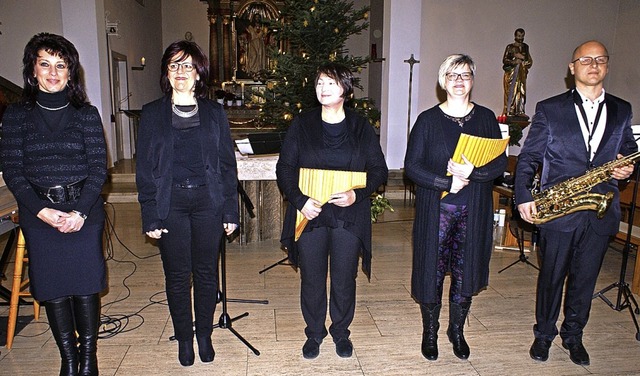 Fr ein tolles Konzert in Strittmatt s...tzer, Dagmar Reich und Roland Mutter.   | Foto: Probst