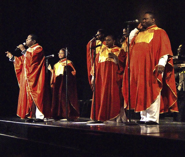 Die &#8222;Golden Voices of Gospel&#82...o sie fr groe Begeisterung sorgten.   | Foto: Maria Schlageter