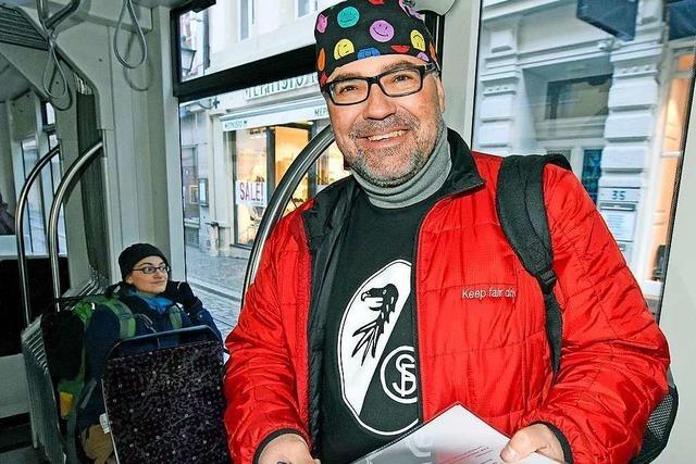 Ein Wiener fhrt in Rekordzeit durch Freiburgs Straenbahn-Netz