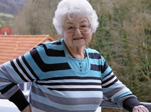 Margarete Geitlinger gehrt seit 39 Jahren dem Schwarzwaldverein an.   | Foto: Hartenstein