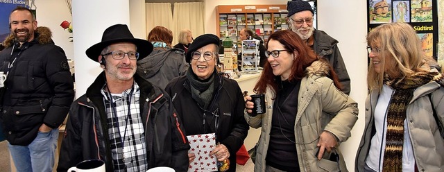 Die Teilnehmer am &#8222;Gschprch zw... Ulrike Maunz als Fhrerin engagiert.   | Foto: Heinz Vollmar