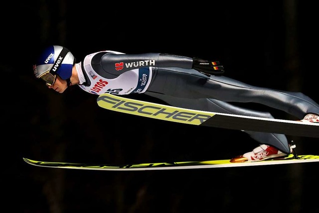 Andreas Wellinger gewann bei Olympia i...ne und vor allem weite Sprnge zeigt?  | Foto: dpa