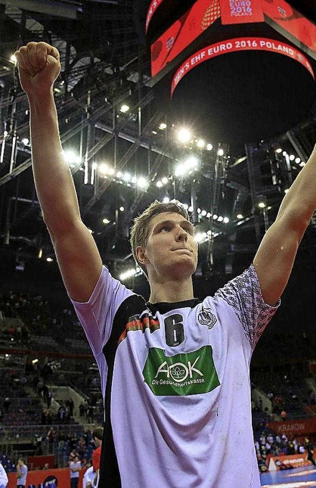 Soll der Leader sein: Hanball-Nationalspieler Finn Lemke   | Foto:  dpa