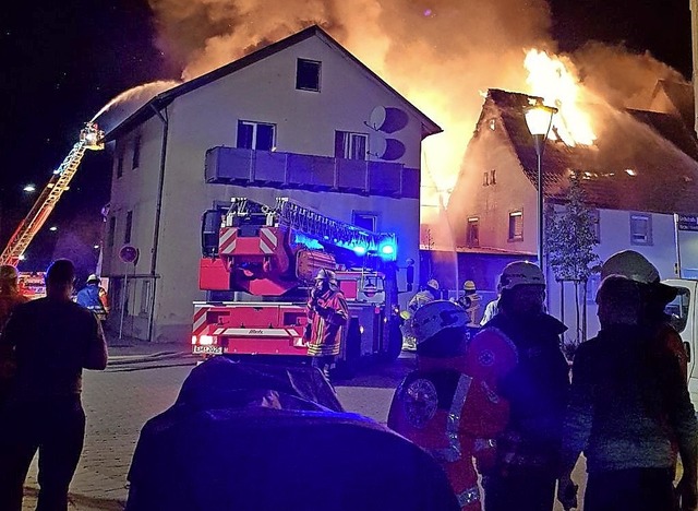 Der Grobrand in Teningen im September...eine Welle von Hilfsbereitschaft aus.   | Foto: Aribert Rssel