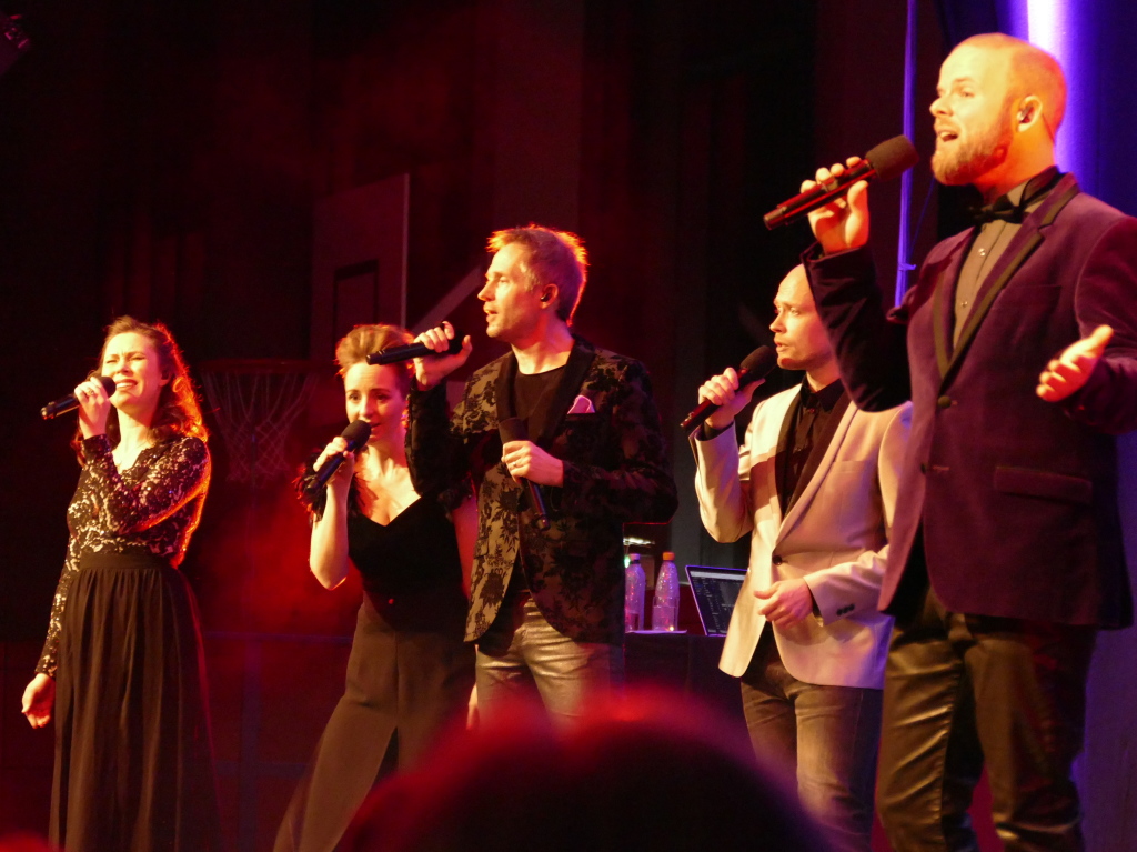 Rock und Pop 2018: The Real Group, das groartige A-cappella-Ensemble aus Schweden, beim Neujahrskonzert der Stadt Staufen in der Belchenhalle