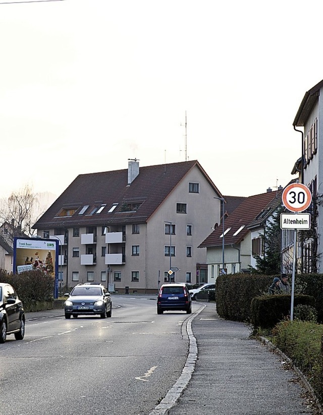 Bis hier wurde die 30er-Zone erweitert   | Foto: Gabriele Zahn