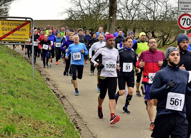 Der Britzinger Silvesterlauf fhrte   ...auch in die Umgebung des Winzerdorfes.  | Foto: Daniel Thoma