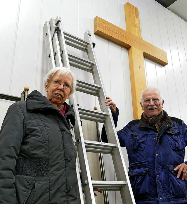 Nehmen Abschied von den Gemeinderumen...er Strae: Marlies und Dietrich Babis   | Foto: Hrvoje Miloslavic