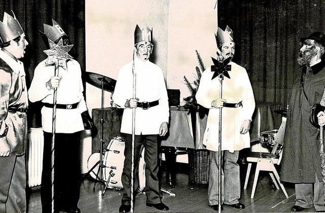 Zur Weihnachtsfeier der Belegschaft de... Ratschreiber Alfons Gerteis (Josef).   | Foto: Repro: Ekkehard Klem