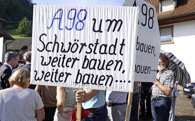 Brger in Schwrstadt machten bei eine...ie A 98 wollen &#8211; und zwar bald.   | Foto: Archivbild: Bhm-Jacob