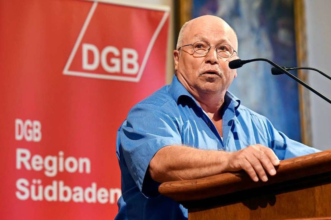 Werner Siebler im vergangenen April im Historischen Kaufhaus  | Foto: Thomas Kunz