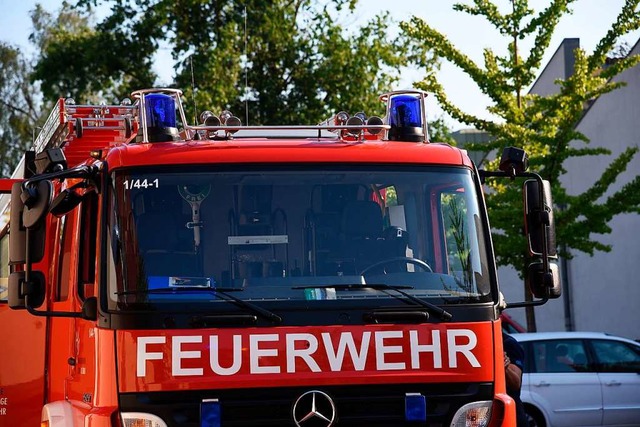 Feuerwehreinsatz in Lrrach wegen eines brennenden Baums (Symbolbild)  | Foto: Jonas Hirt