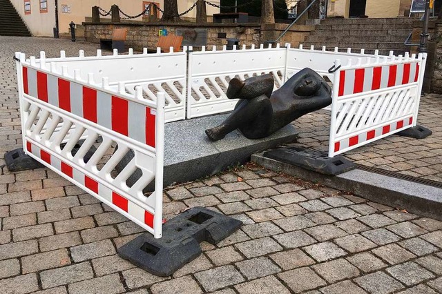 &#8222;Der Ruhende&#8220; befindet sich derzeit in Schrglage  | Foto: Miachael  Behrendt