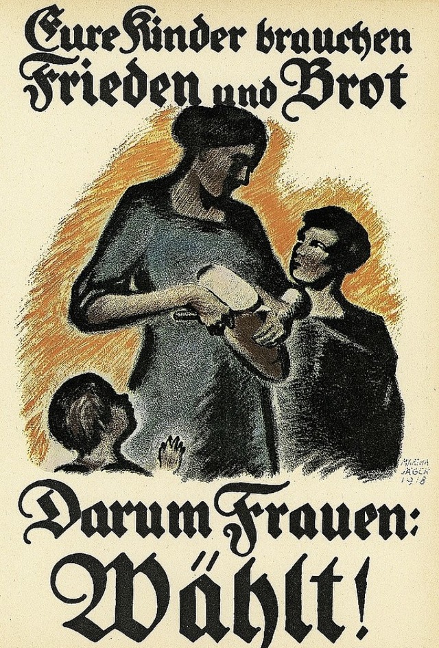 In der Ausstellung Zeitenwende 1918/19... Dreilndermuseum auch dieses Plakat.   | Foto: Dreilndermuseum