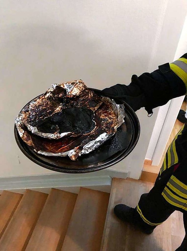 Die Mahlzeit war nicht mehr geniebar.  | Foto: Feuerwehr Kippenheim