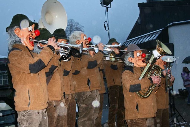 Guggemusik satt gab beim zum vierten M...erichteten Schopfheimer Gugge-Treffen.  | Foto: Ralph Lacher