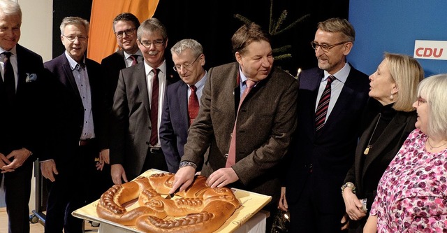 Beim  Empfang der CDU in Kreis  und St... und  Mitglieder des Kreisvorstandes.   | Foto: Taschinski