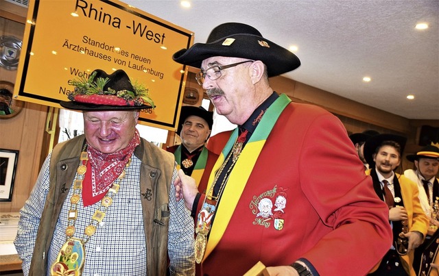 Der neue Murger Narrengtti Mimi Brogl... Bttner freuen sich auf die Fasnacht.  | Foto: Hildegard Siebold