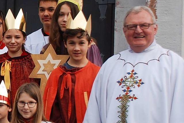 Dankgottesdienst mit den Sternsingern und Verabschiedung des Pfarrers