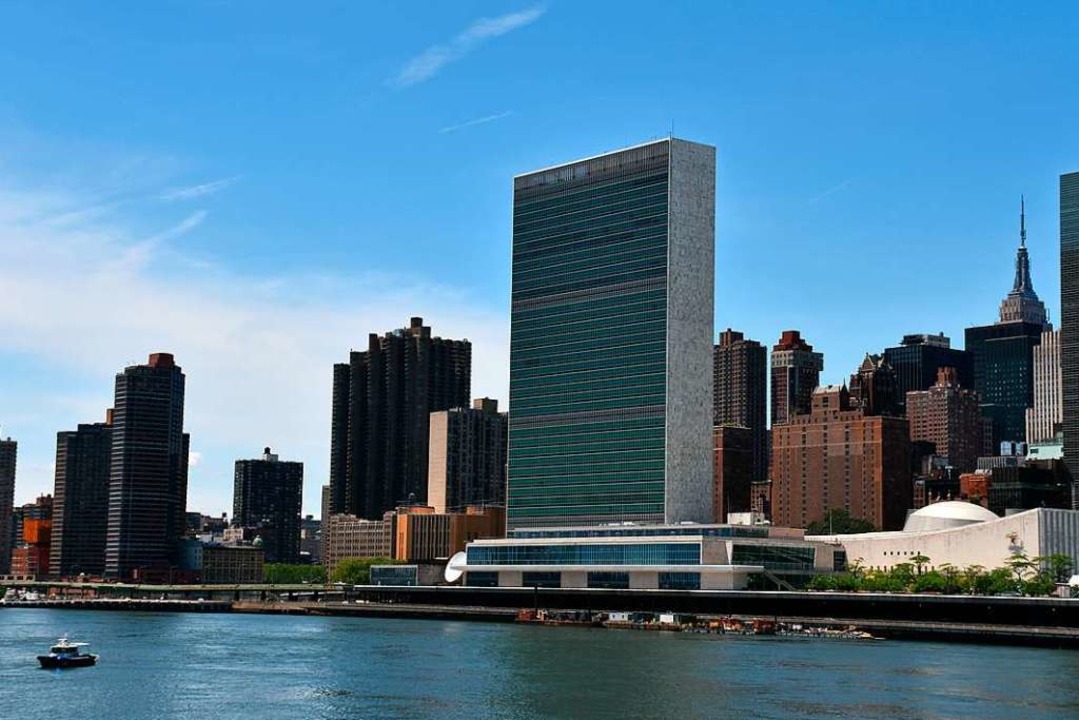 Im Hauptquartier der Vereinten Natione...ungszeremonie des UN-Planspiels statt.  | Foto: Chris Melzer