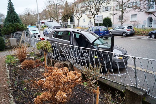 Dieser Einparkversuch war nicht erfolgreich.  | Foto: Polizeiprsidium Freiburg