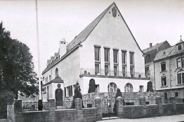 Nach den Plnen von Architekt Hermann ...n der damaligen Schillerstrae gebaut.  | Foto: Archiv Corps Suevia Freiburg