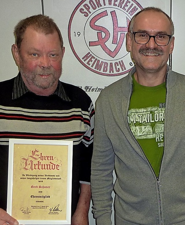 Gerd Schoner (links) und Heinz Wiesner wurden beim Ehrenamtstag geehrt.   | Foto: Karlernst Lauffer