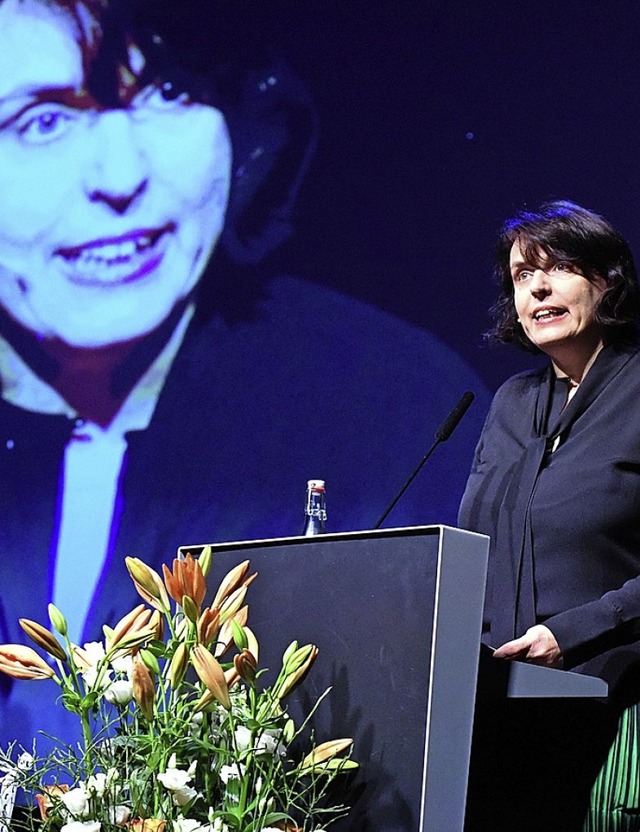 Elisabeth Ackermann beim Neujahrsempfang  2019  | Foto: Pino Covino