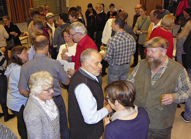 Gern genutzt wurde der Neujahrsempfang...n auch als Gelegenheit zum Austausch.   | Foto: Rolf Mck